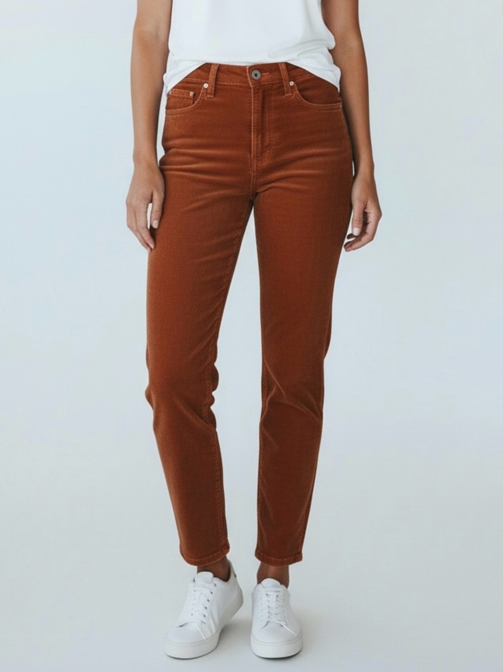 Skinny corduroy in Rust euro boutique essential Antwerp